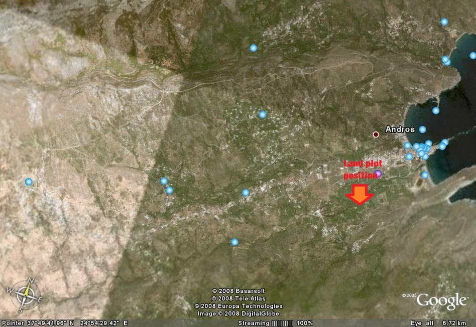 Land position -Ag.Ioannis - Hora_orbit view
