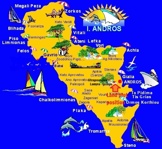 land position - Strapourgies on ANDROS fun-map