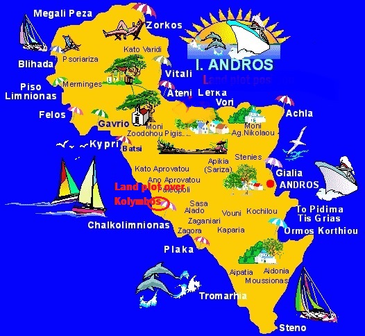 plot over Kolymbos on ANDROS fun-map
